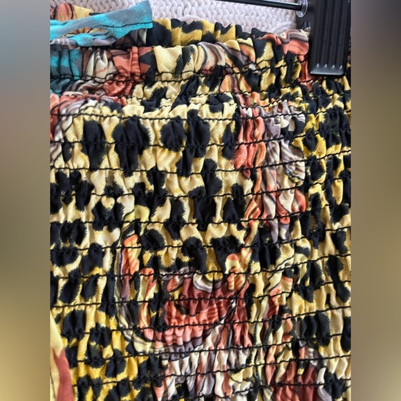 Gypsie Blu Ruched Sleeveless Stretch Halter Top Swim Coverup or Dress Size XL - Picture 2 of 9